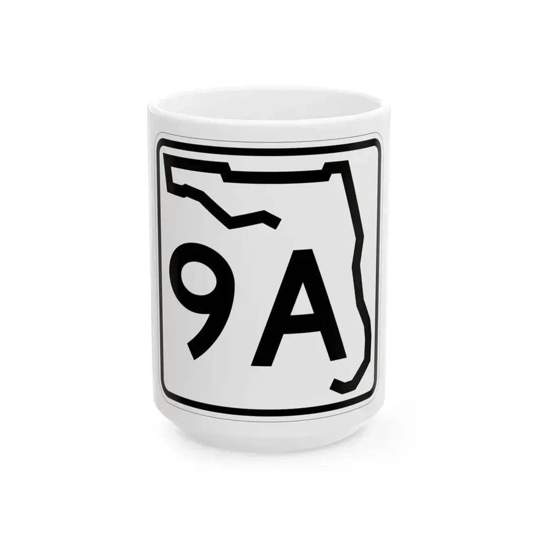 Florida 9A (Florida) (Road Sign) White Coffee Mug 15oz - Go Mug Yourself