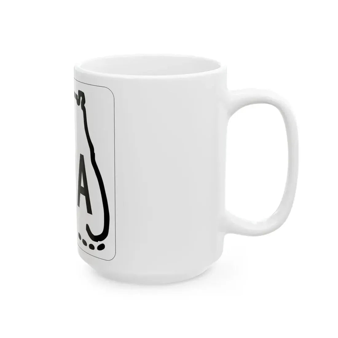 Florida A19A 1955 (Florida) (Road Sign) White Coffee Mug - Go Mug Yourself