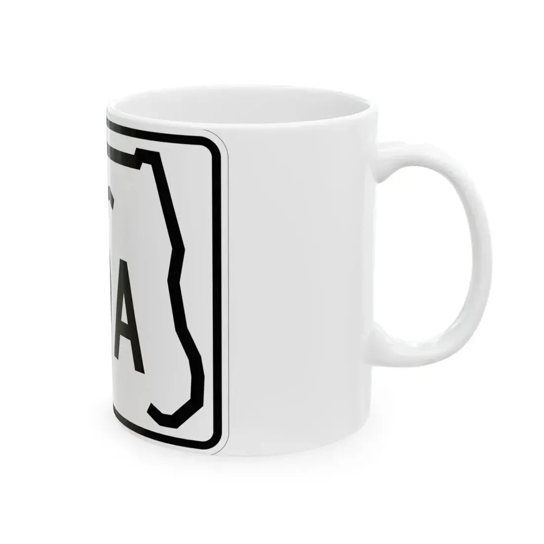 Florida A19A (Florida) (Road Sign) White Coffee Mug - Go Mug Yourself