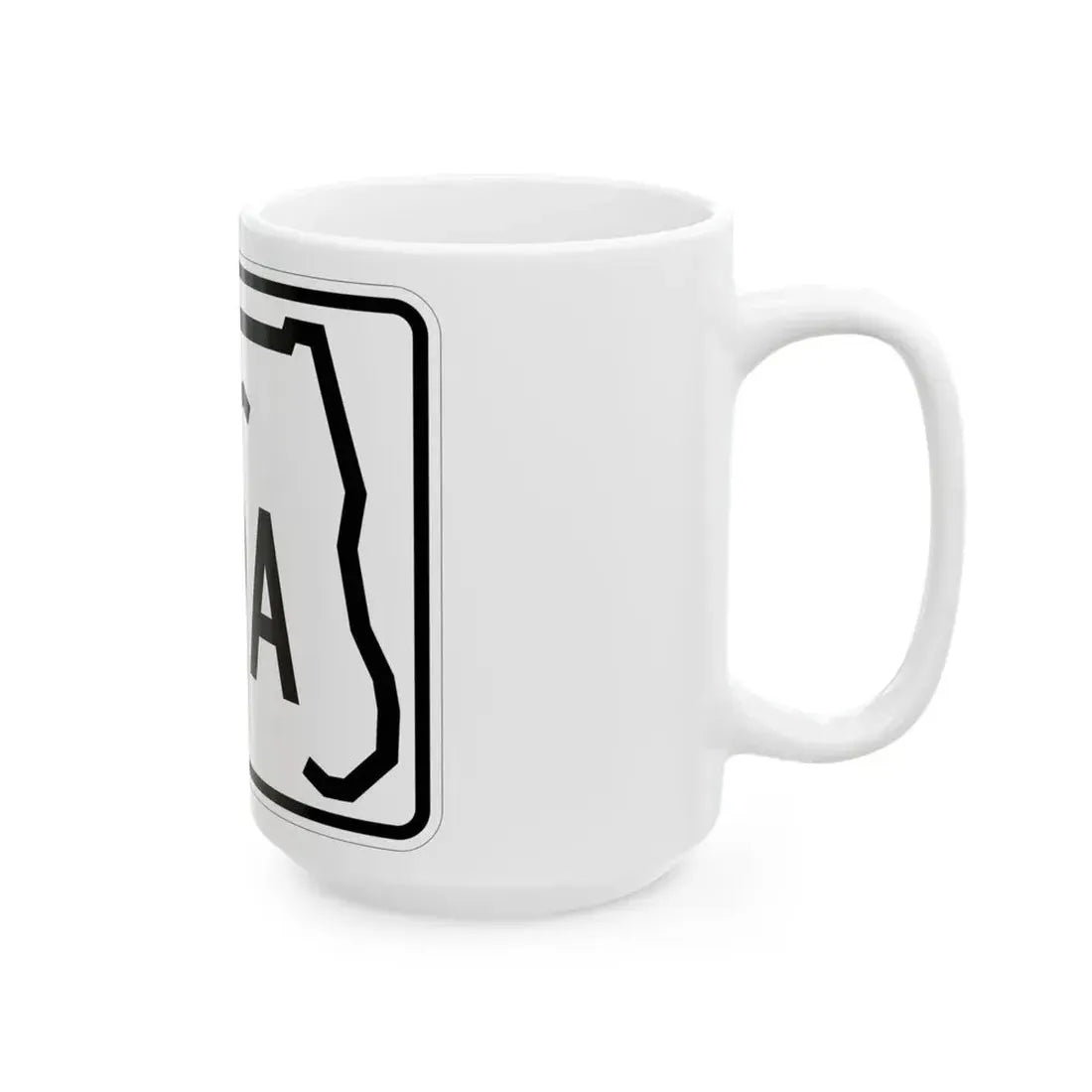 Florida A19A (Florida) (Road Sign) White Coffee Mug - Go Mug Yourself