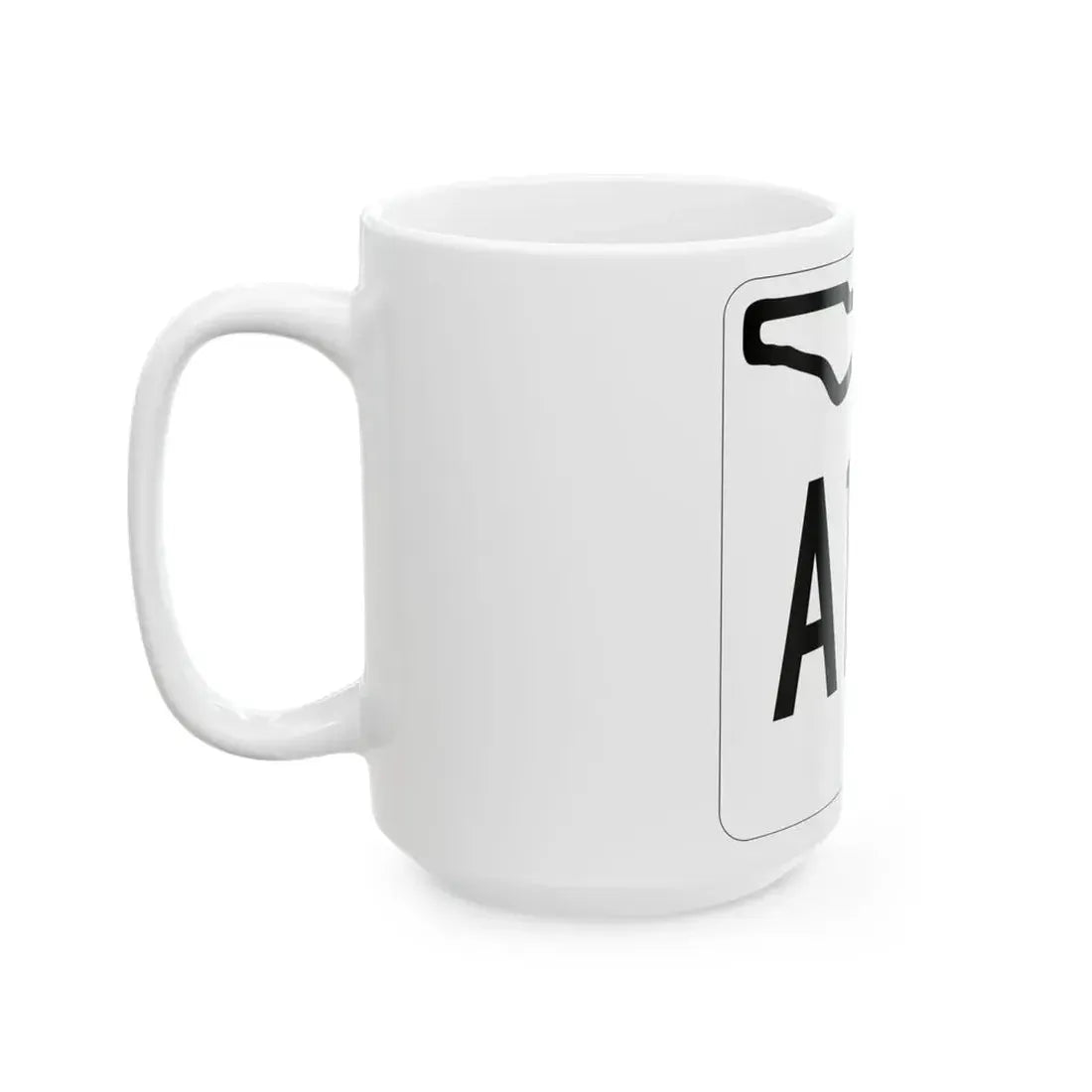 Florida A1A 1955 (Florida) (Road Sign) White Coffee Mug - Go Mug Yourself