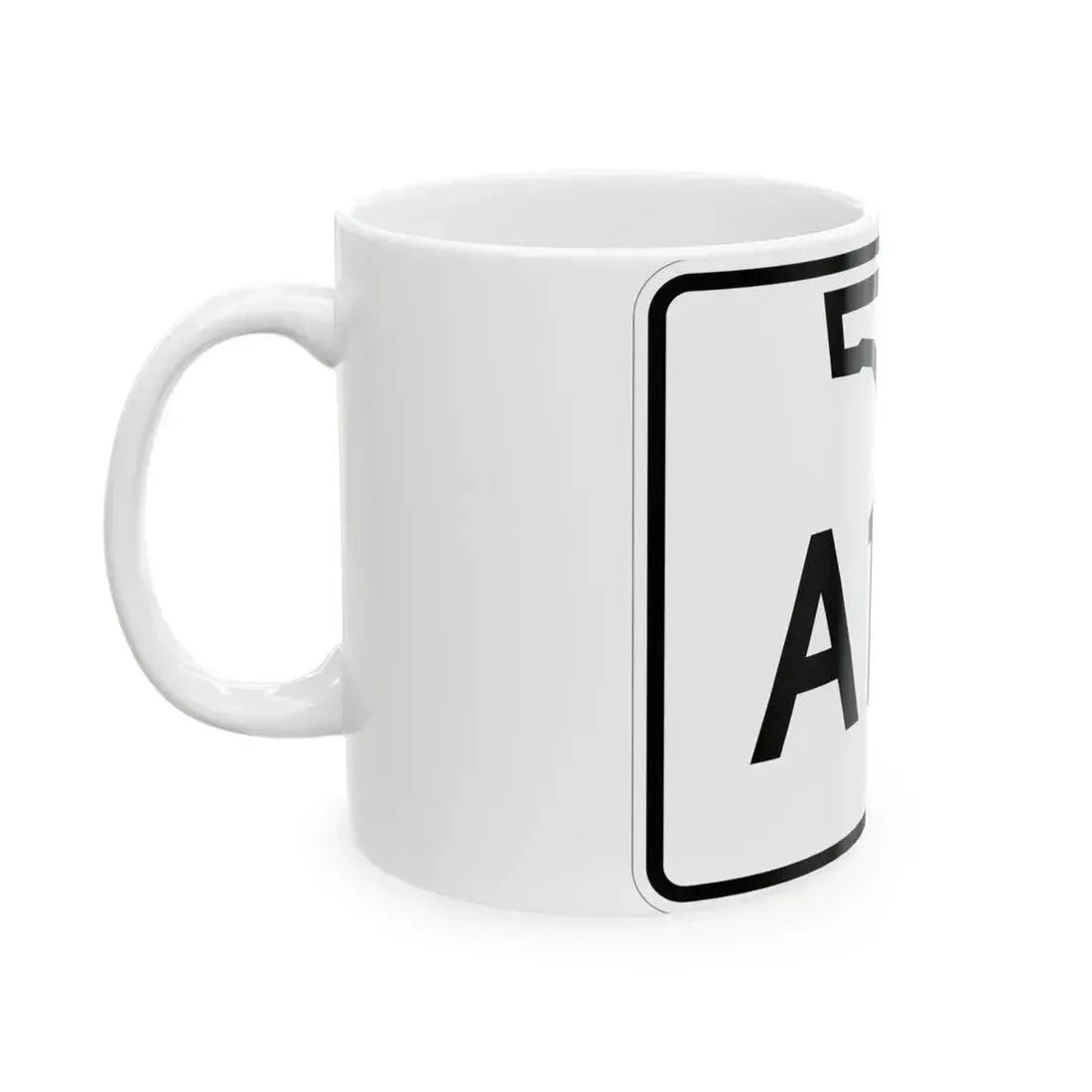 Florida A1A (Florida) (Road Sign) White Coffee Mug - Go Mug Yourself