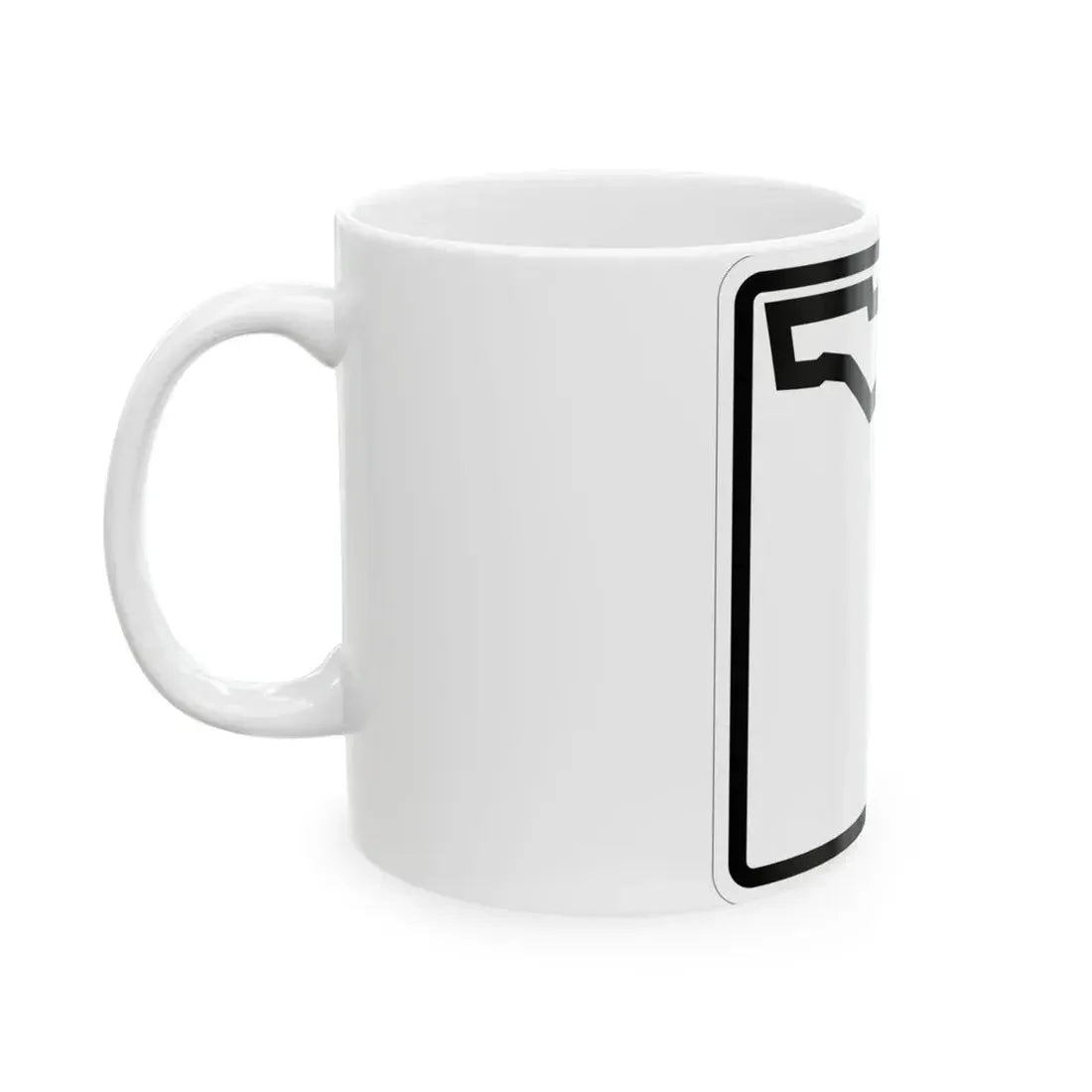 Florida blank (Florida) (Road Sign) White Coffee Mug - Go Mug Yourself