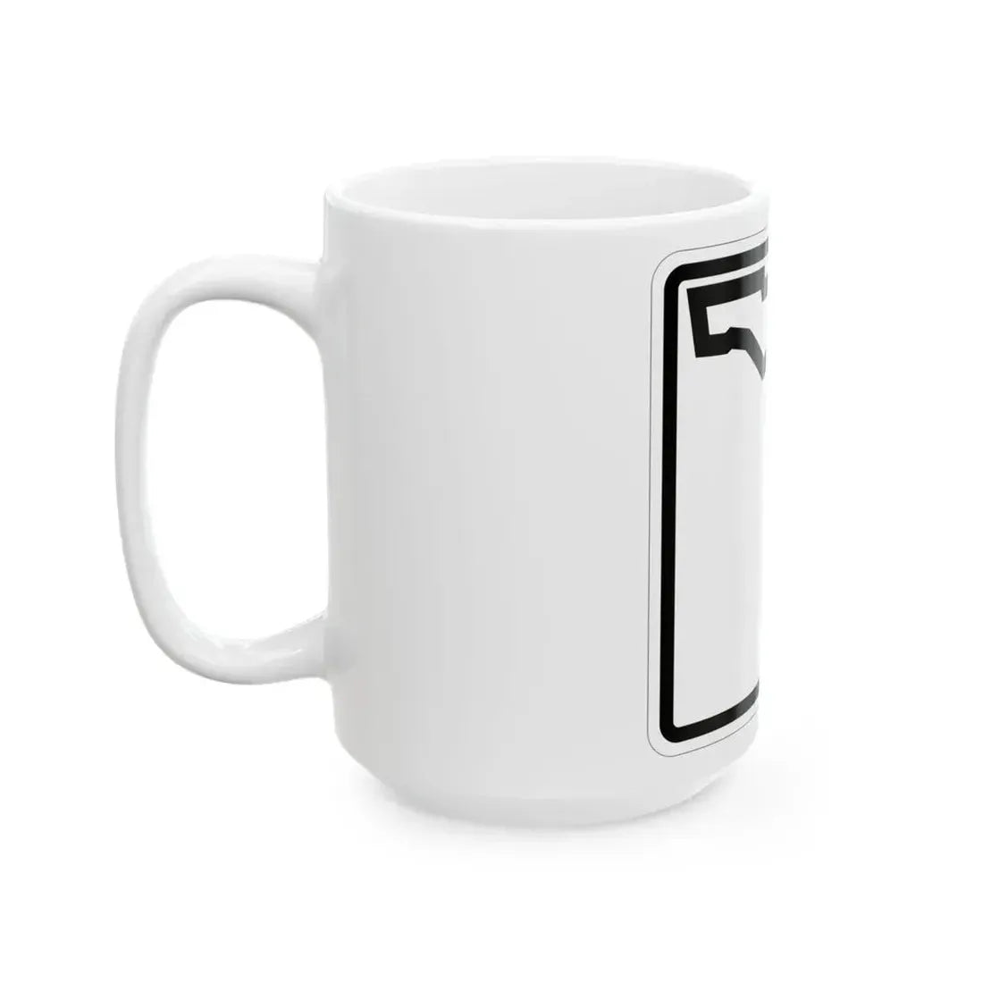 Florida blank (Florida) (Road Sign) White Coffee Mug - Go Mug Yourself