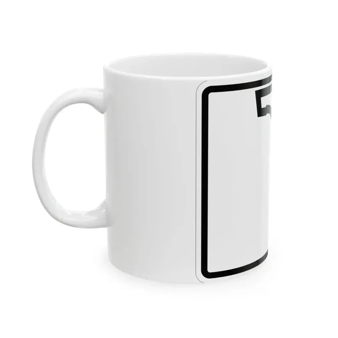Florida blank wide (Florida) (Road Sign) White Coffee Mug - Go Mug Yourself