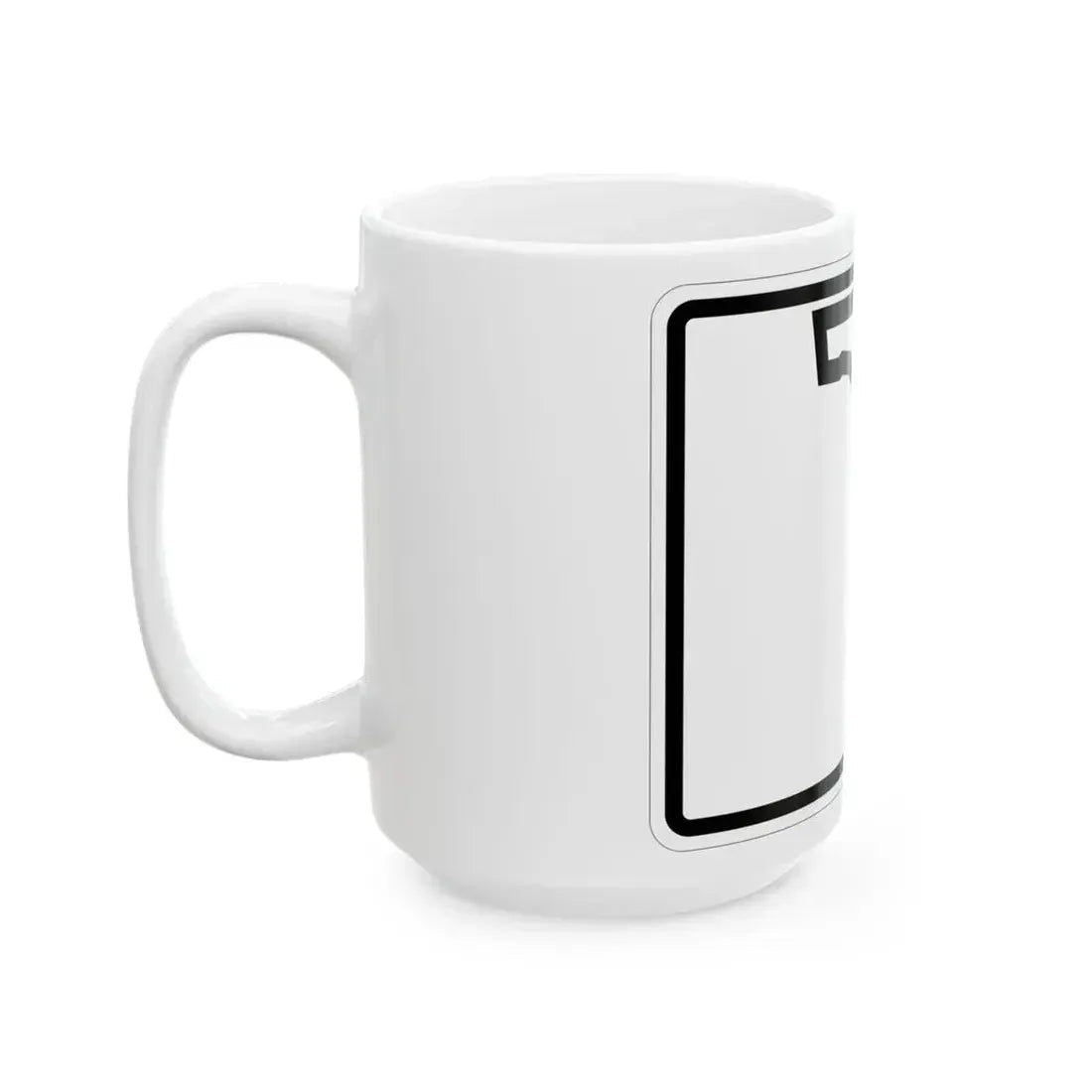 Florida blank wide (Florida) (Road Sign) White Coffee Mug - Go Mug Yourself