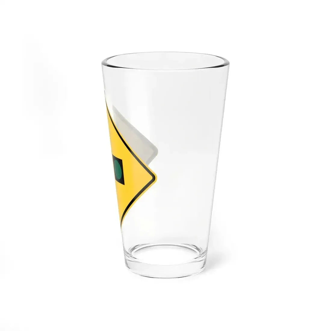Florida CGTL Road Sign Continuous Green Through Lane (Florida) (Road Sign) Pint Glass 16oz - Go Mug Yourself