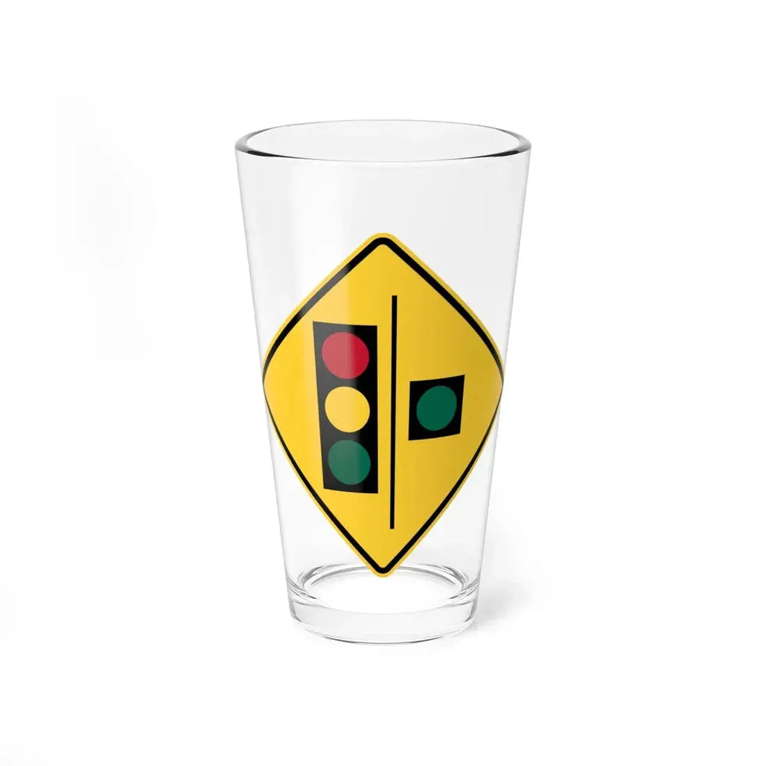 Florida CGTL Road Sign Continuous Green Through Lane (Florida) (Road Sign) Pint Glss 16oz 16oz - Go Mug Yourself