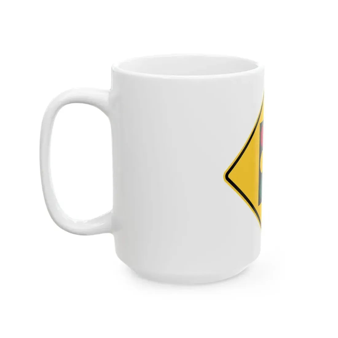 Florida CGTL Road Sign Continuous Green Through Lane (Florida) (Road Sign) White Coffee Mug - Go Mug Yourself