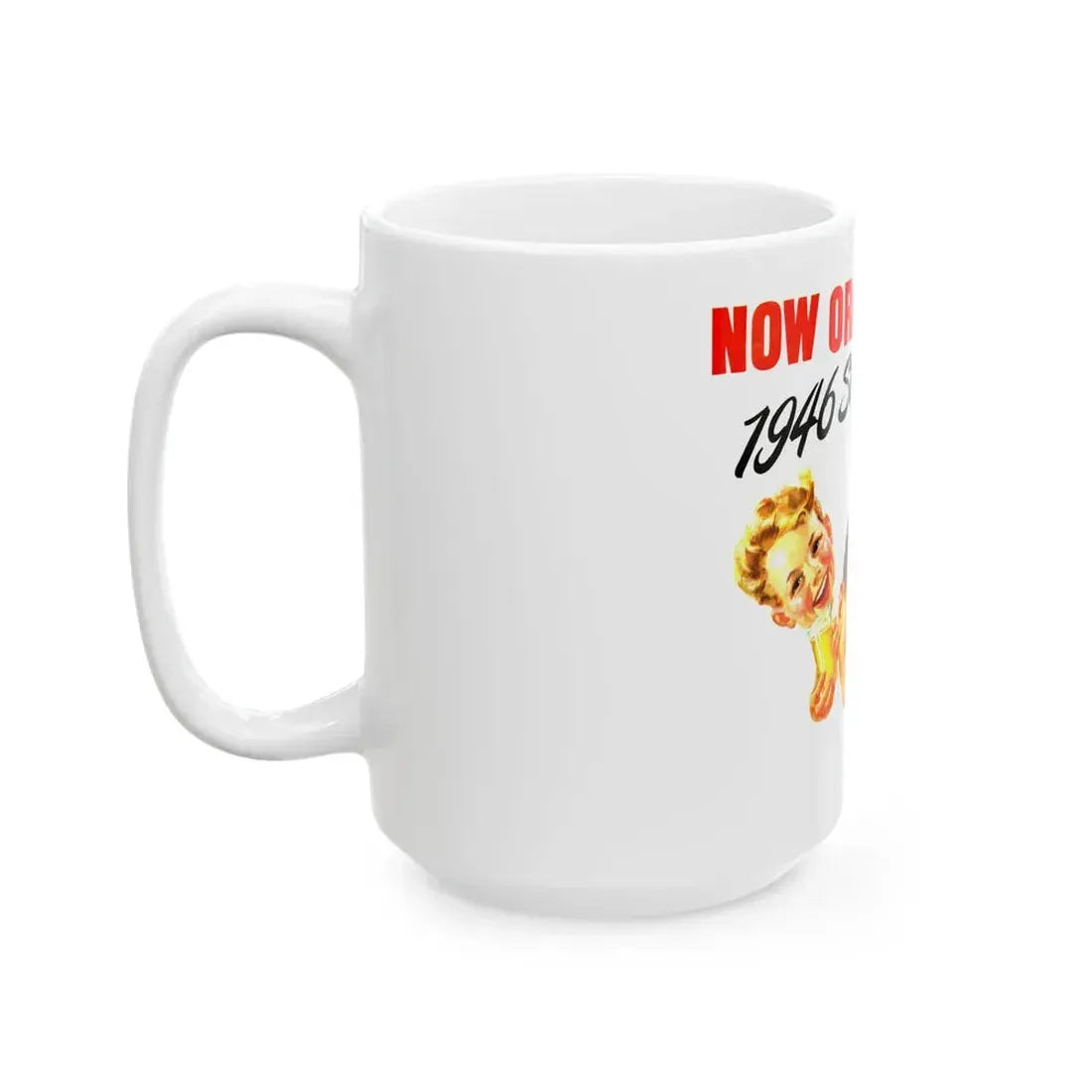 Florida Orange Juice ad, 1946 - White Coffee Mug - Go Mug Yourself