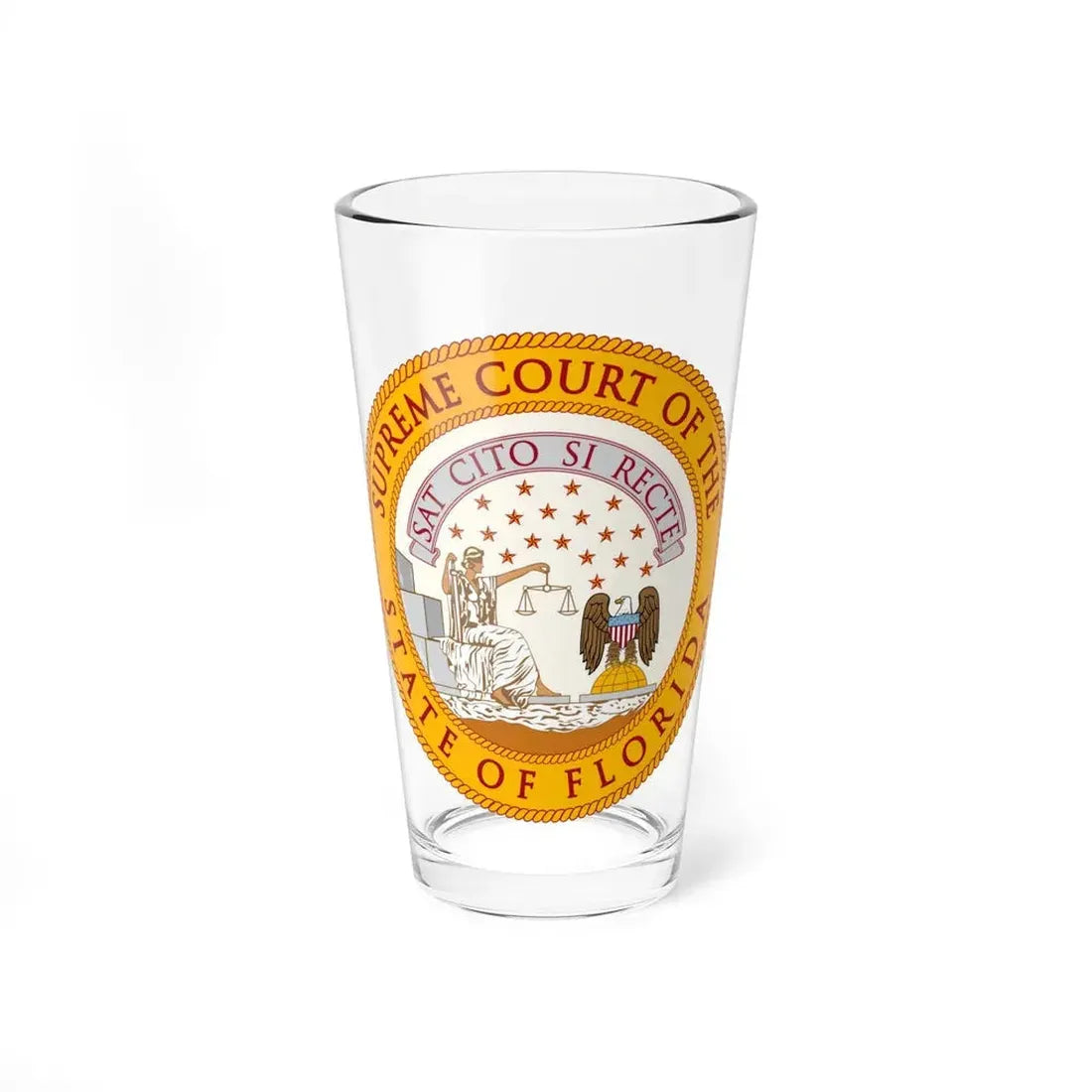 Florida Supreme Court - Pint Glass 16oz 16oz - Go Mug Yourself