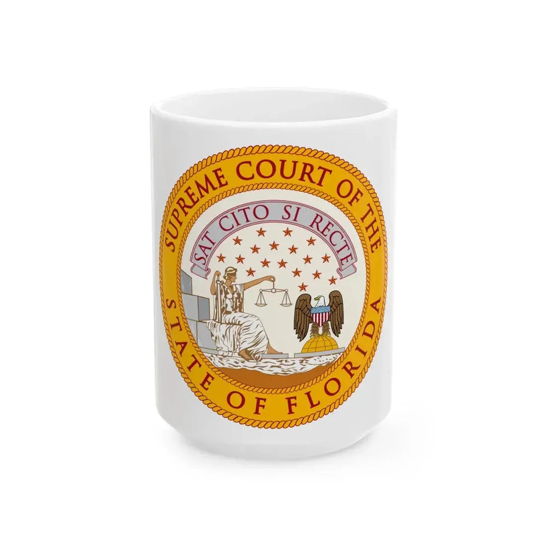 Florida Supreme Court - White Coffee Mug 15oz - Go Mug Yourself