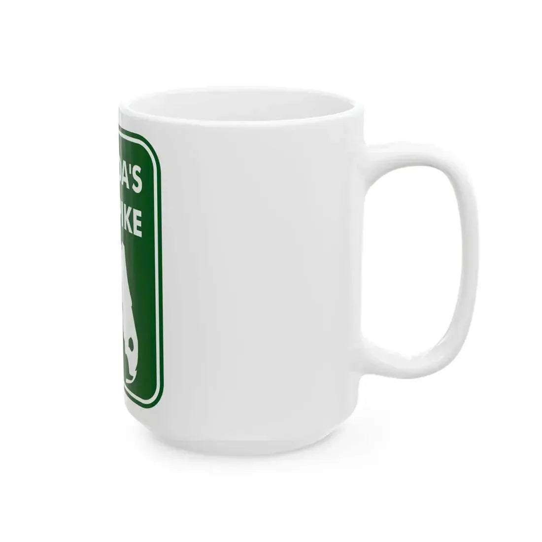 Floridas Turnpike (Florida) (Road Sign) White Coffee Mug - Go Mug Yourself