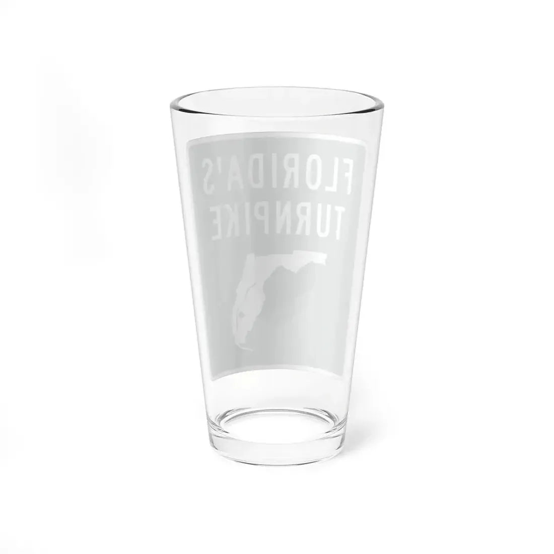 Floridas Turnpike shield (Florida) (Road Sign) Pint Glss 16oz - Go Mug Yourself