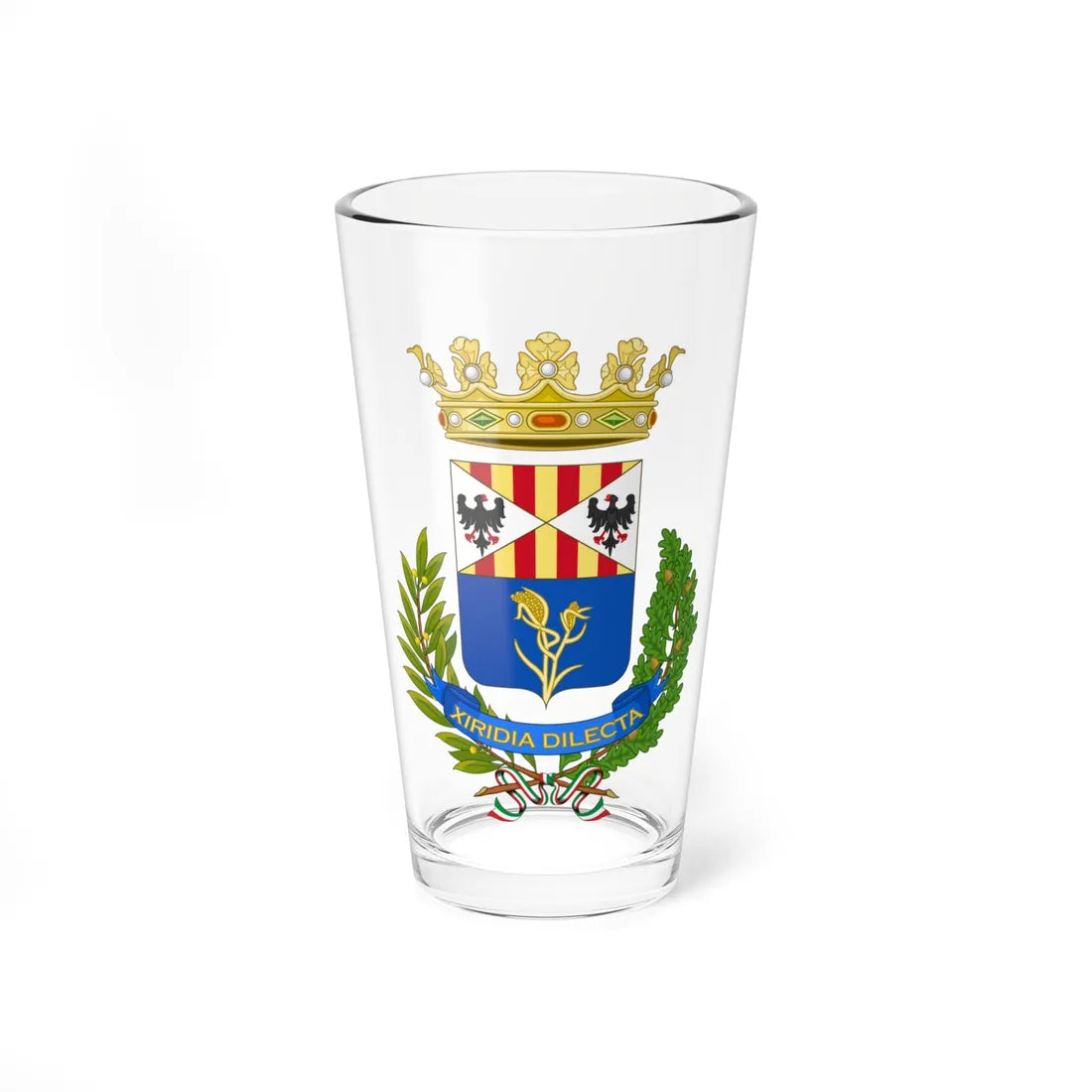 Floridia-Stemma (Italy) (Coat of Arms) Pint Glass 16oz 16oz - Go Mug Yourself