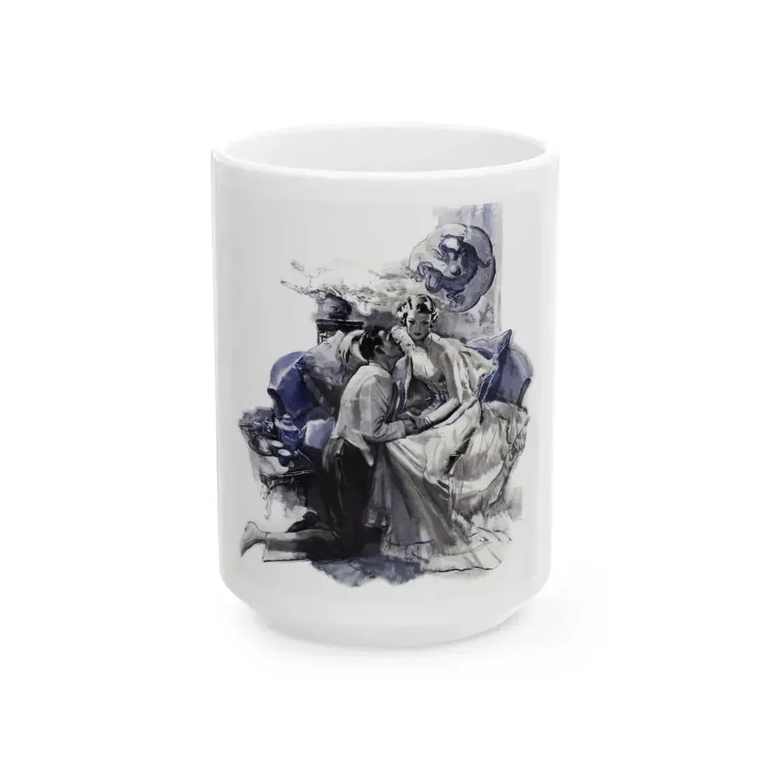 Flower Face (1), Cosmopolitan, November 1936 - White Coffee Mug 15oz - Go Mug Yourself