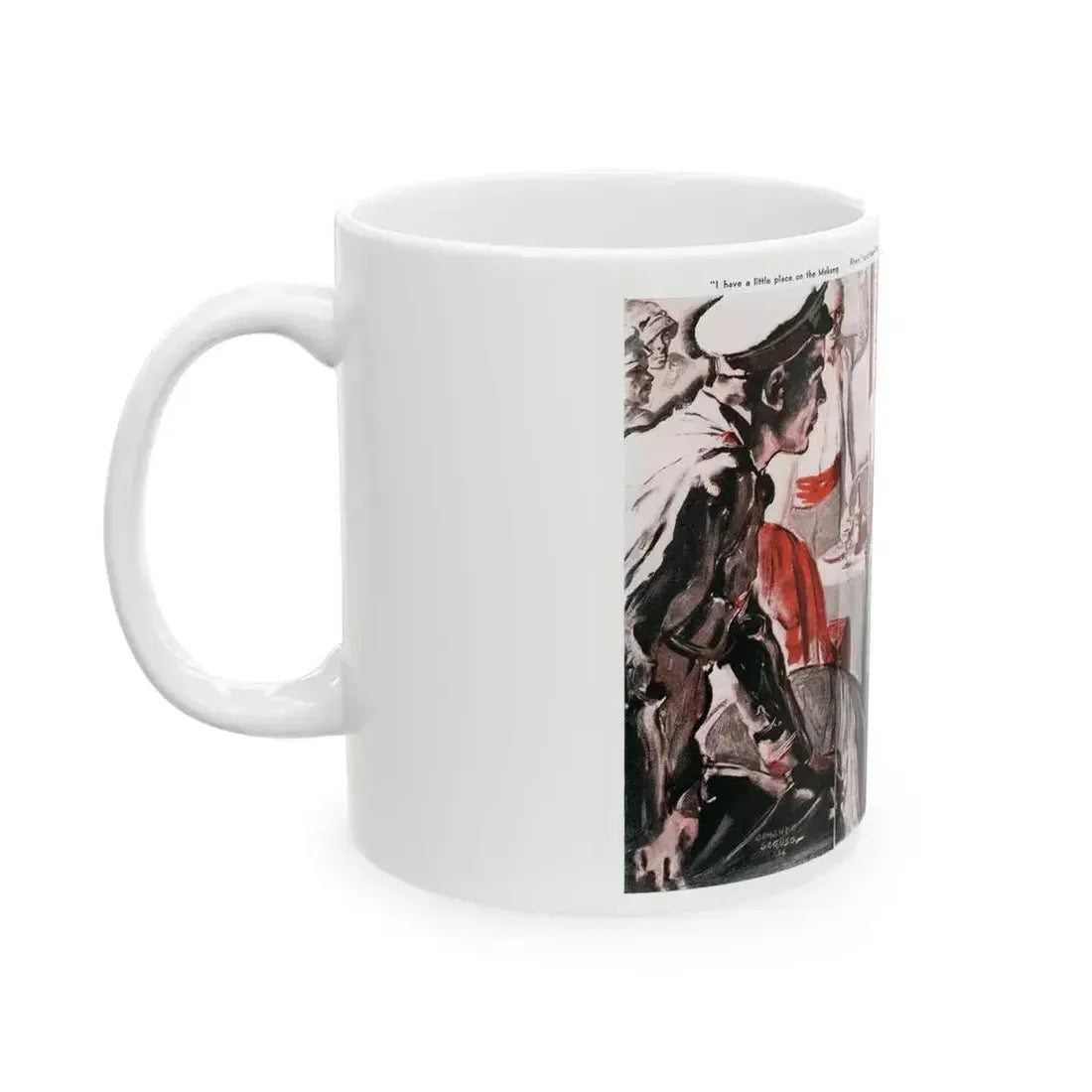 Flower Face (2), Cosmopolitan, November 1936 - White Coffee Mug - Go Mug Yourself