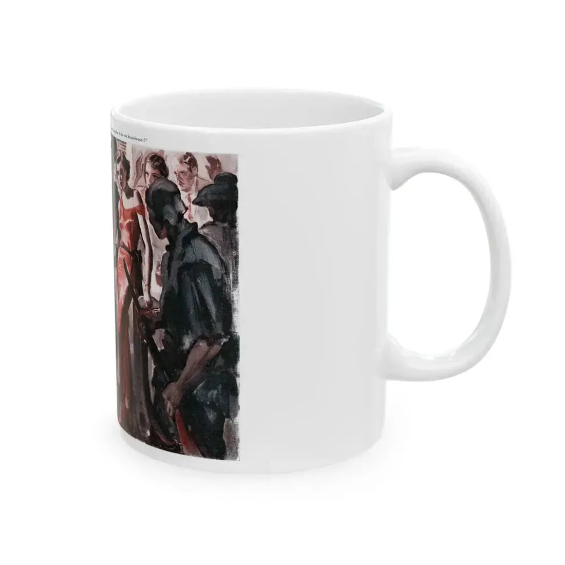 Flower Face (2), Cosmopolitan, November 1936 - White Coffee Mug - Go Mug Yourself