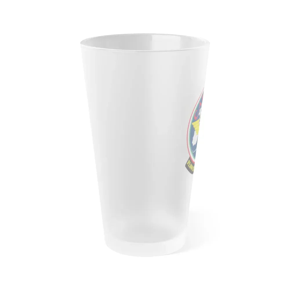 FLSW ETD Sigonella Catbird Fleet Logistics Support Wing Executive Transport Detachment (U.S. Navy) Frosted Pint Glass 16oz - Go Mug Yourself