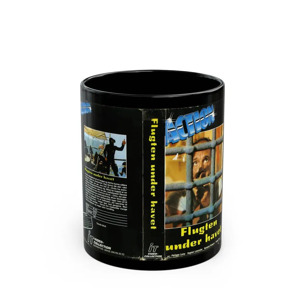FLUGTEN UNDER HAVET (VHS COVER) - Black Coffee Mug 11oz - Go Mug Yourself
