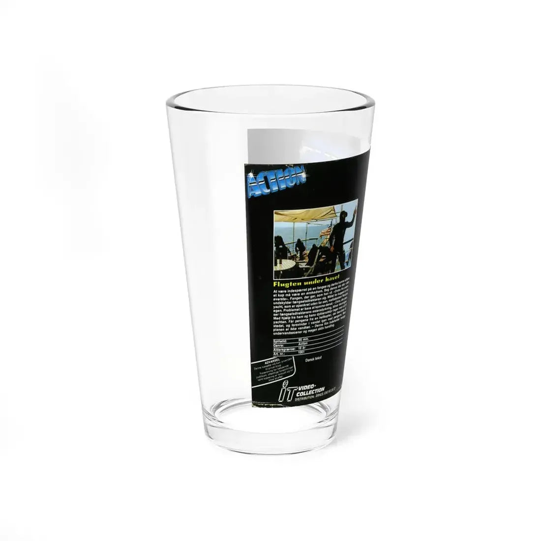 FLUGTEN UNDER HAVET (VHS COVER) Pint Glass 16oz - Go Mug Yourself