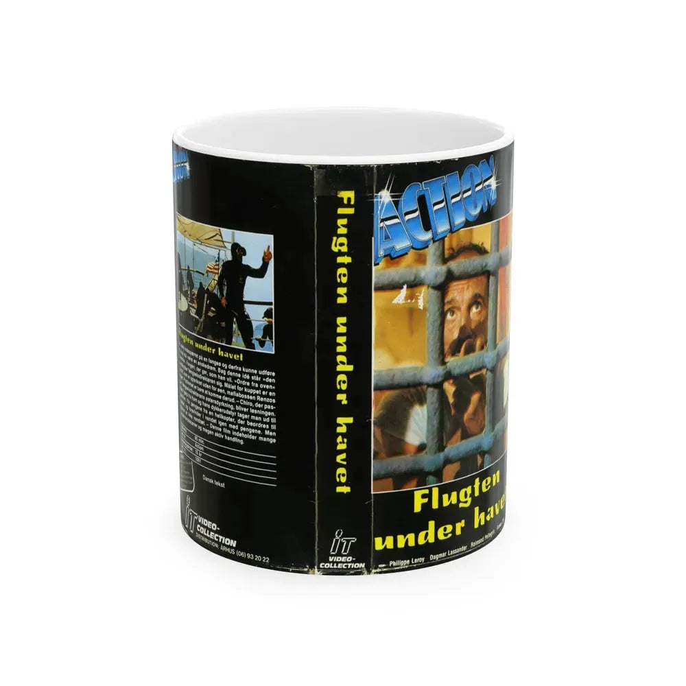 FLUGTEN UNDER HAVET (VHS COVER) - White Coffee Mug 11oz - Go Mug Yourself
