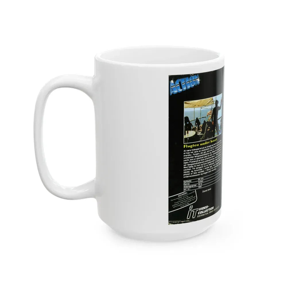 FLUGTEN UNDER HAVET (VHS COVER) - White Coffee Mug - Go Mug Yourself