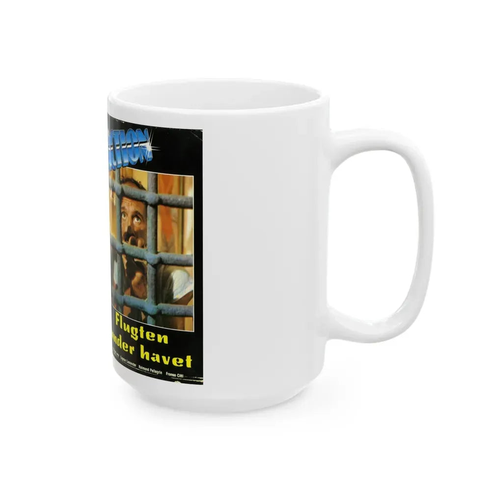 FLUGTEN UNDER HAVET (VHS COVER) - White Coffee Mug - Go Mug Yourself