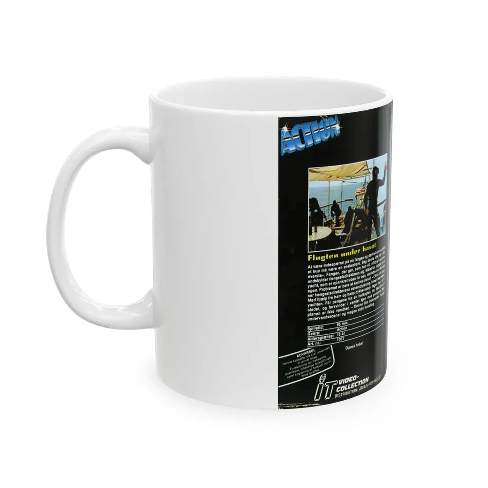 FLUGTEN UNDER HAVET (VHS COVER) - White Coffee Mug - Go Mug Yourself