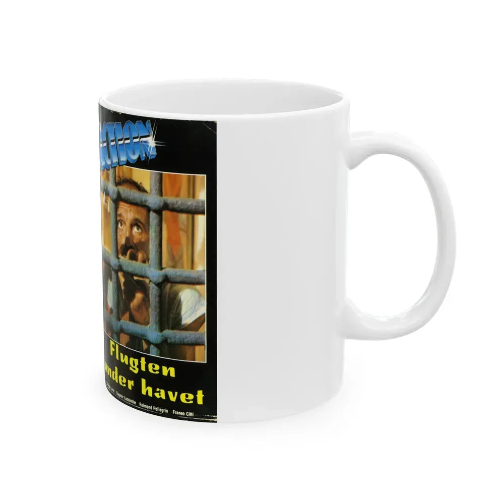 FLUGTEN UNDER HAVET (VHS COVER) - White Coffee Mug - Go Mug Yourself