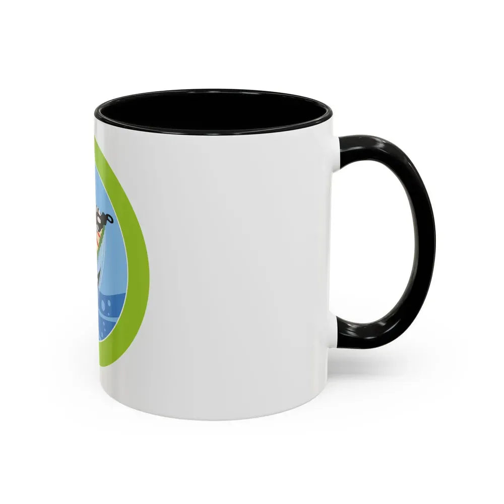 Fly Fishing (Boy Scout Merit Badge) Accent Coffee Mug - Go Mug Yourself