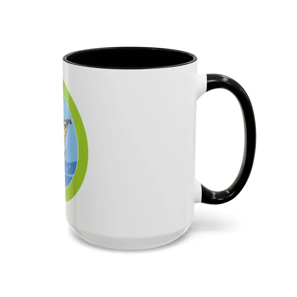 Fly Fishing (Boy Scout Merit Badge) Accent Coffee Mug - Go Mug Yourself