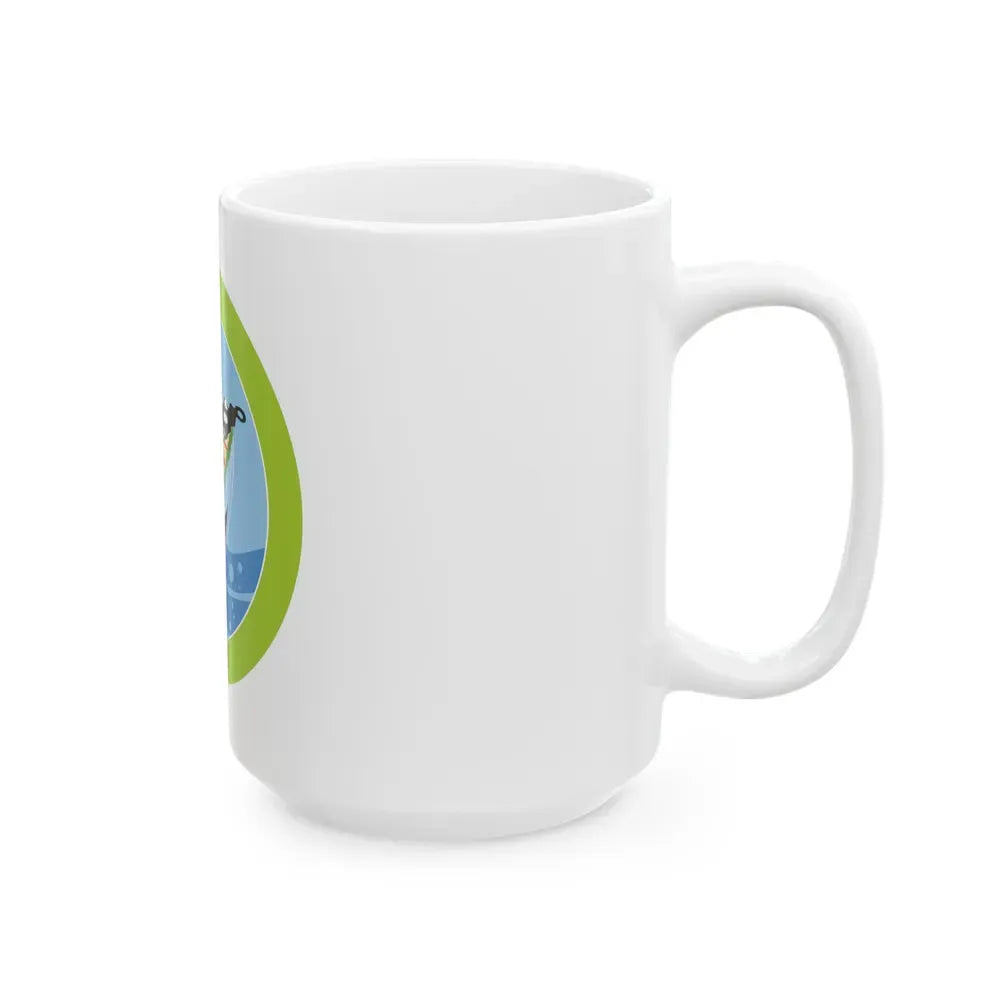 Fly Fishing (Boy Scout Merit Badge) White Coffee Mug - Go Mug Yourself