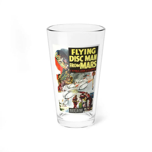 FLYING DISC MAN FROM MARS 1950 Movie Poster - Pint Glass 16oz 16oz - Go Mug Yourself