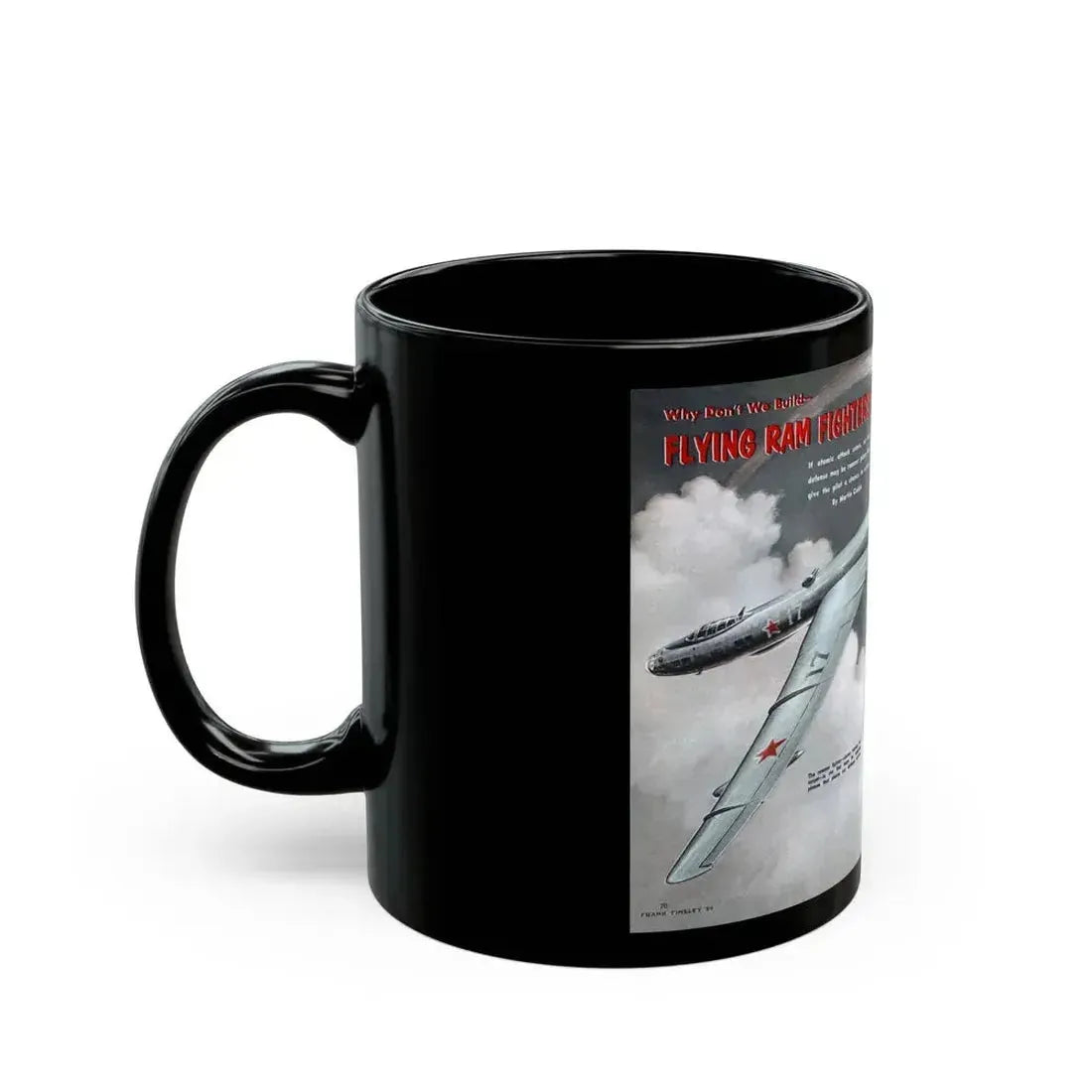 Flying Ram Fighters, 1954 - Black Coffee Mug - Go Mug Yourself