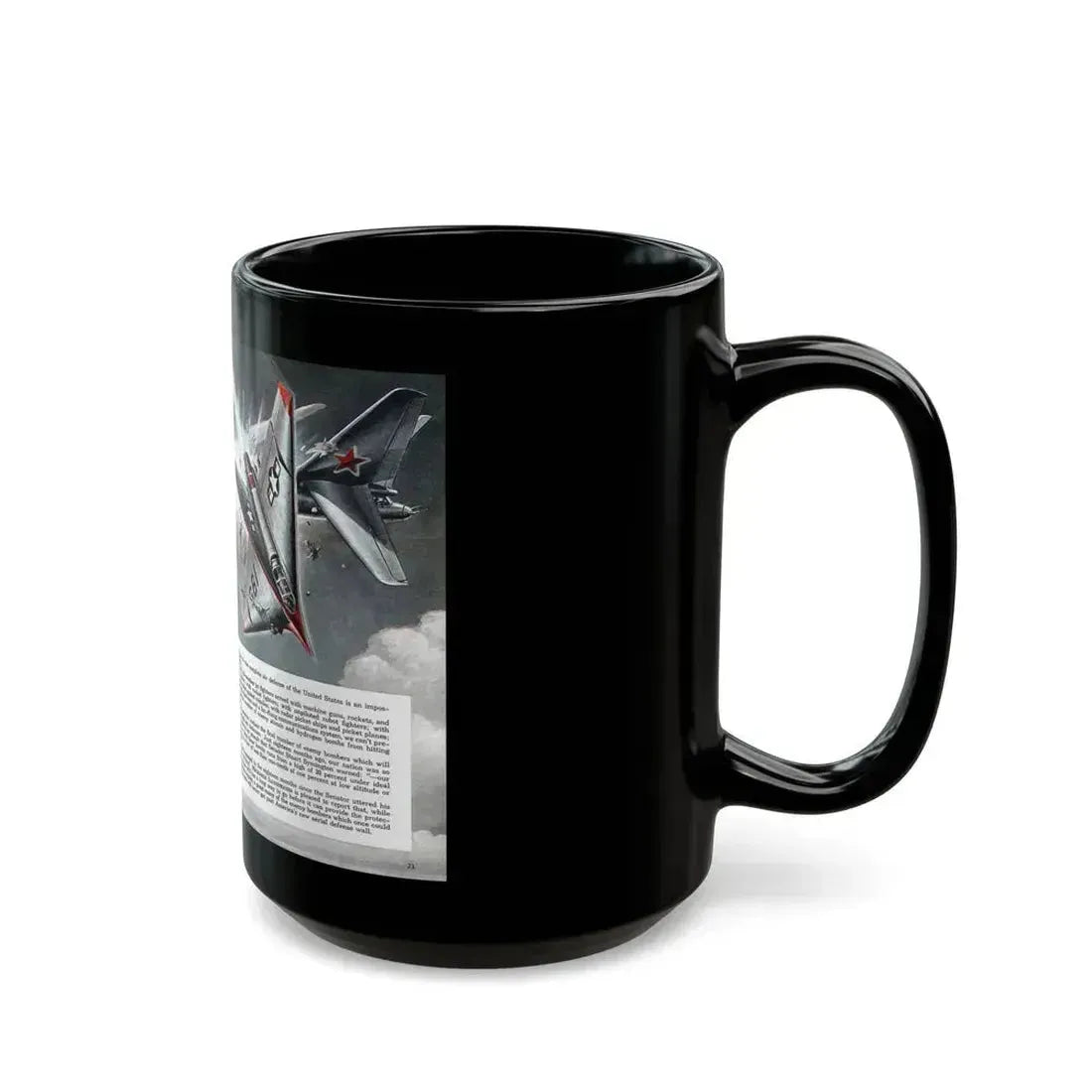 Flying Ram Fighters, 1954 - Black Coffee Mug - Go Mug Yourself