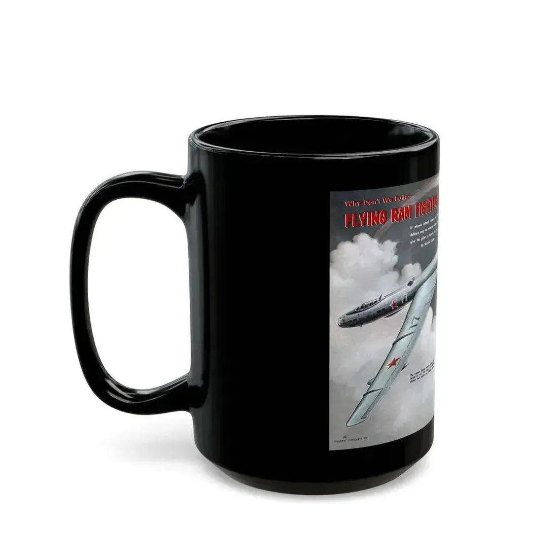 Flying Ram Fighters, 1954 - Black Coffee Mug - Go Mug Yourself