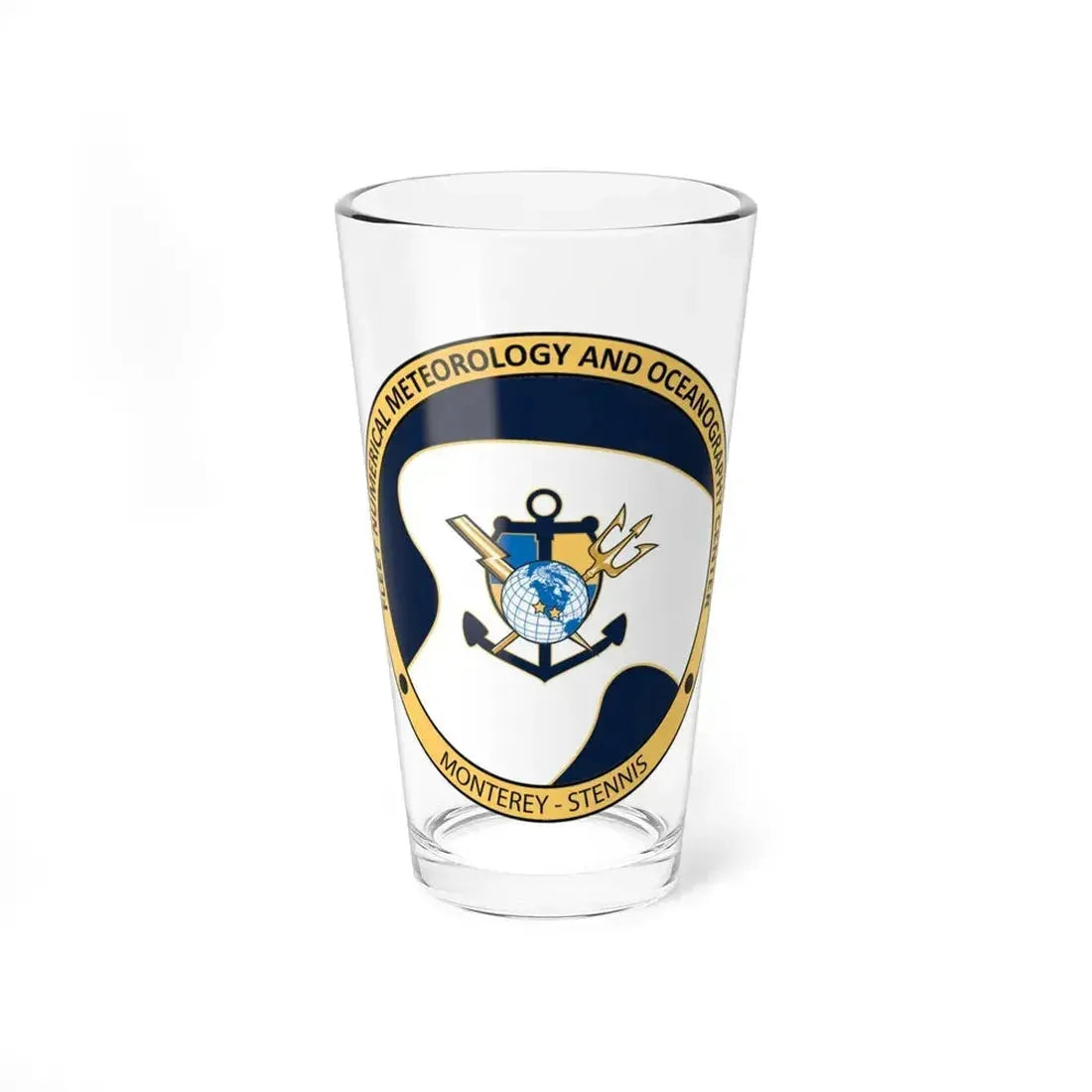 FMNOC Monterey Stennis Fleet Numerical Meteorology and Oceanography Center (U.S. Navy) Pint Glass 16oz 16oz - Go Mug Yourself