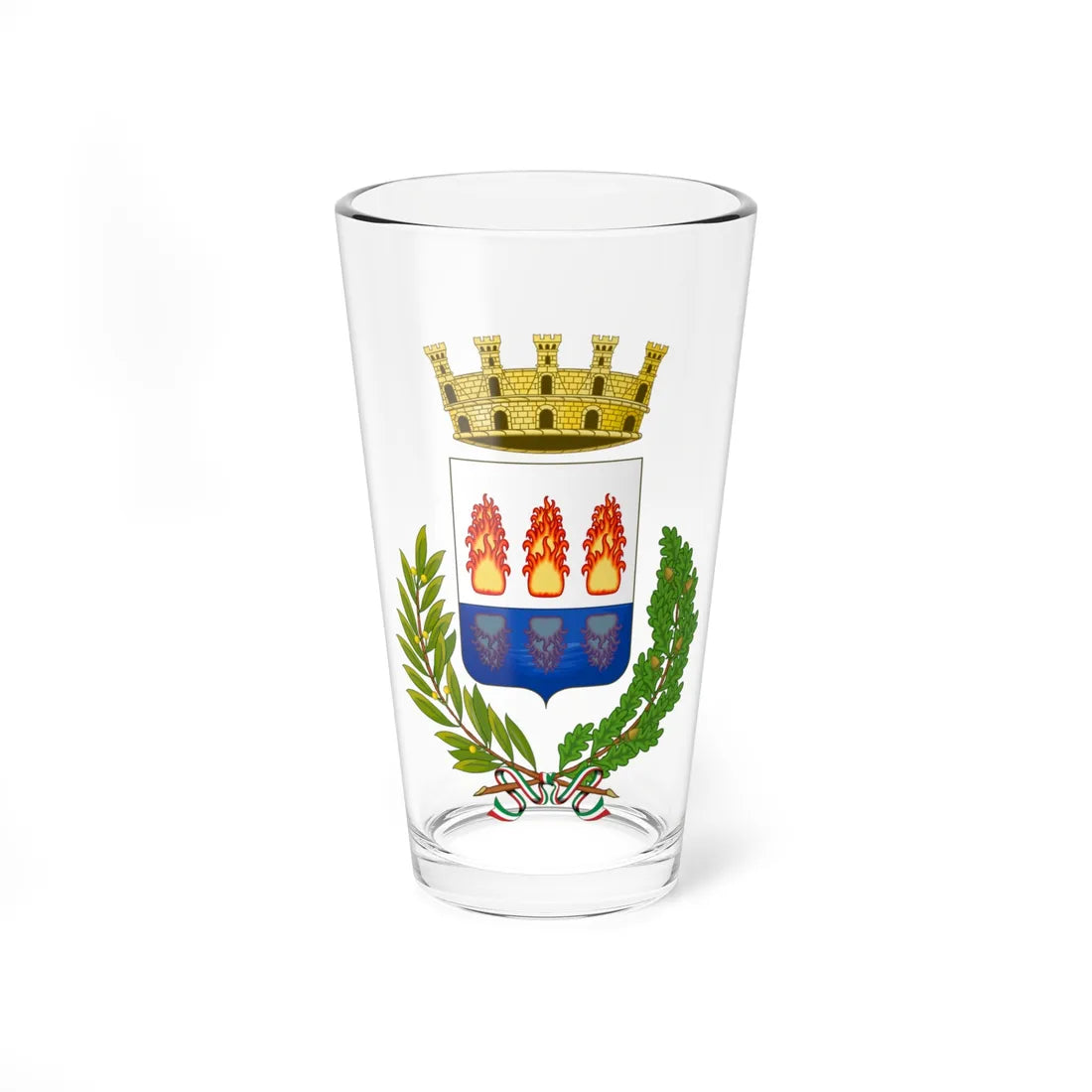 Foggia-Stemma (Italy) (Coat of Arms) Pint Glass 16oz 16oz - Go Mug Yourself