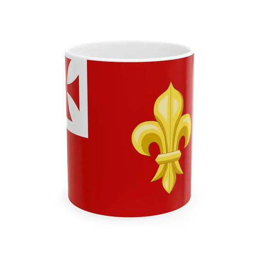 Foligno-Bandiera (Italy) White Coffee Mug 11oz - Go Mug Yourself