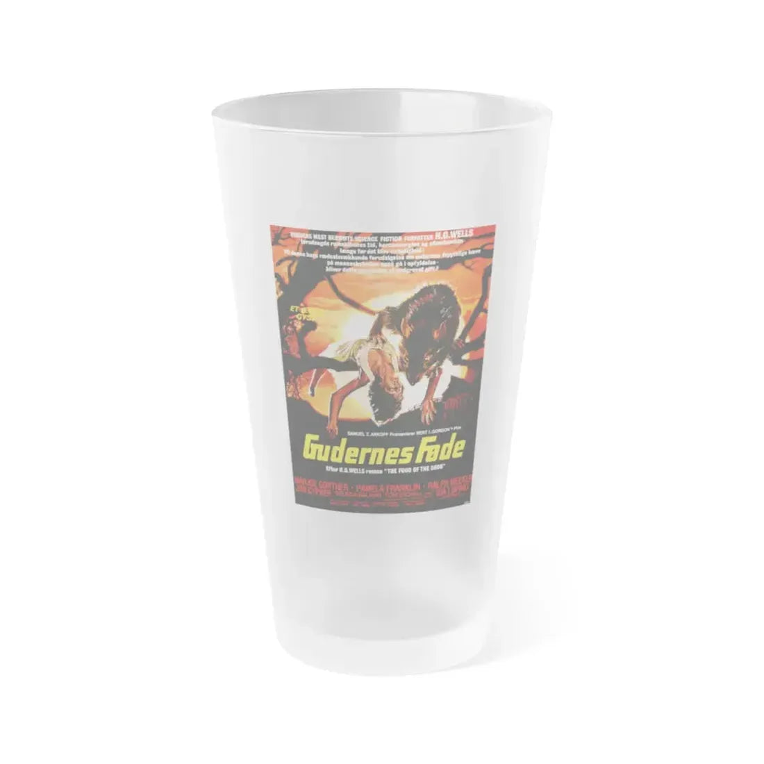 FOOD OF THE GODS (DANISH) 1976 Movie Poster - Frosted Pint Glass 16oz 16oz Frosted - Go Mug Yourself