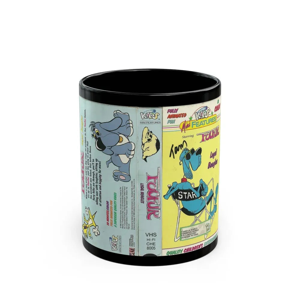 FOOFUR LEGAL BEAGLES (VHS COVER) - Black Coffee Mug 11oz - Go Mug Yourself