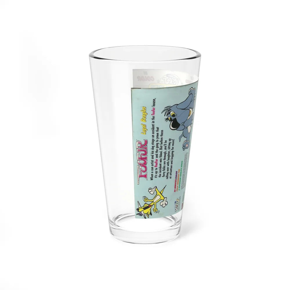 FOOFUR LEGAL BEAGLES (VHS COVER) Pint Glass 16oz - Go Mug Yourself