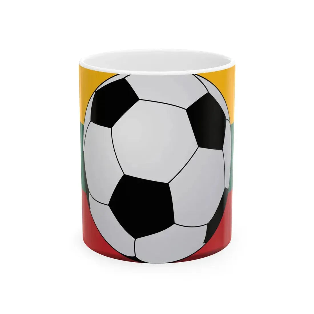 Football Lithuania (Lithuania) White Coffee Mug 11oz - Go Mug Yourself