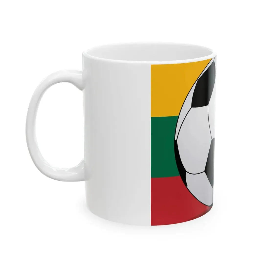 Football Lithuania (Lithuania) White Coffee Mug - Go Mug Yourself