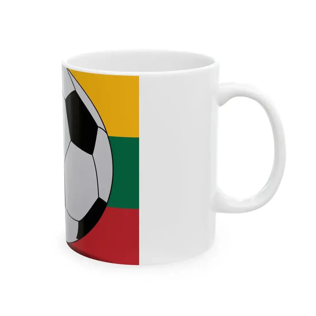 Football Lithuania (Lithuania) White Coffee Mug - Go Mug Yourself