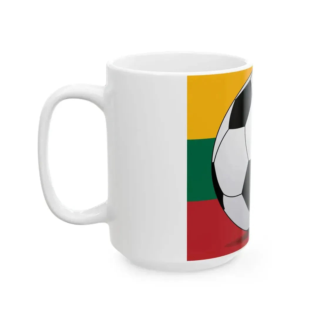 Football Lithuania (Lithuania) White Coffee Mug - Go Mug Yourself