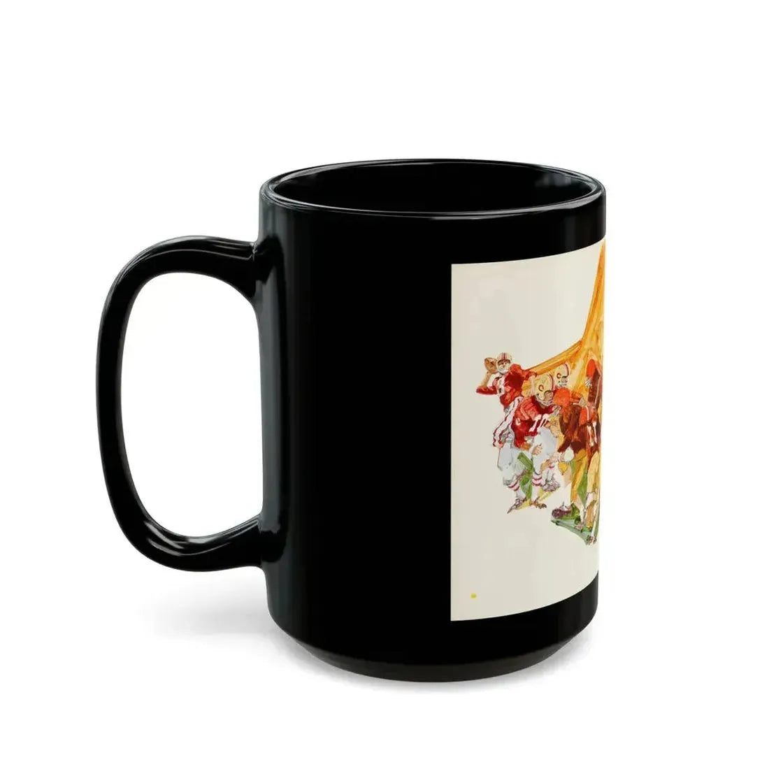 Football Montages - Black Coffee Mug - Go Mug Yourself