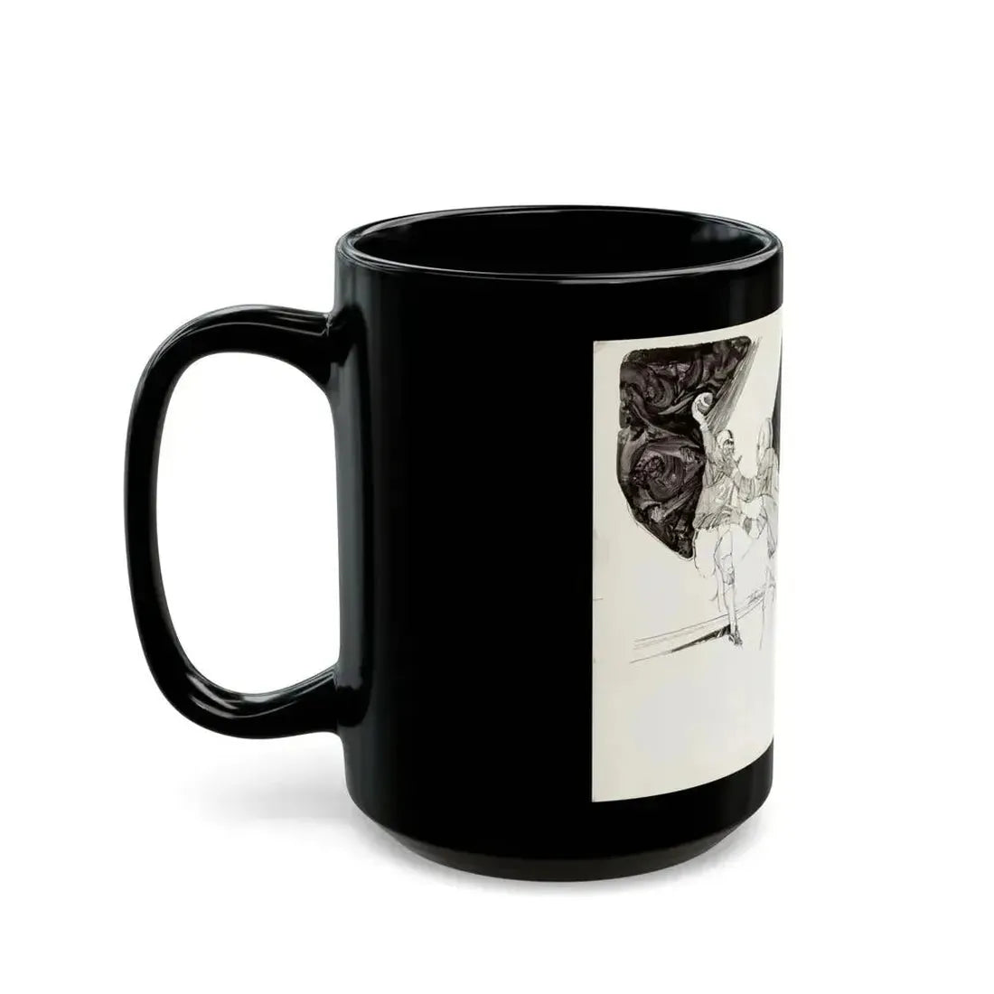 Football Montages Scetch - Black Coffee Mug - Go Mug Yourself