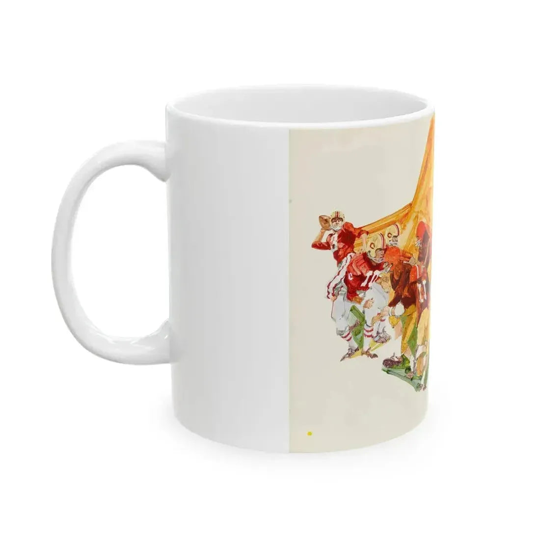 Football Montages - White Coffee Mug - Go Mug Yourself